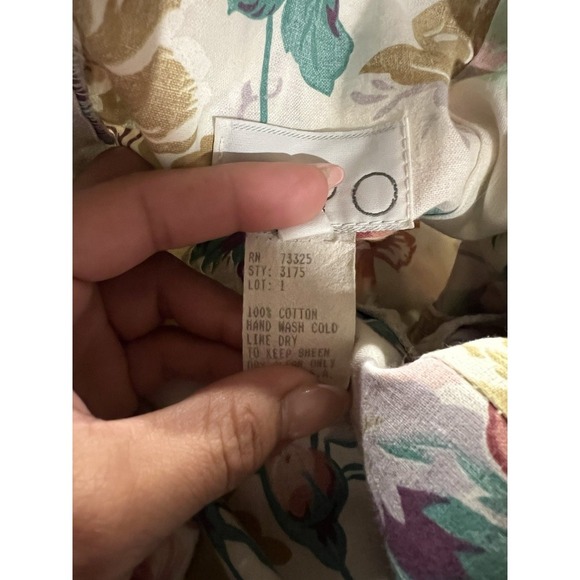 Vintage 80's Expo Womens Floral A-line Big Back Bow Size 12 Coquette Cottagecore - Picture 6 of 7